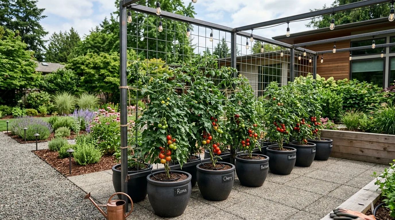 Modern Metal Grid Trellis